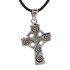Pendant made of 925 sterling silver, cross, Celtic cross with spirals