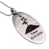 Pendant dog tag oblong made of stainless steel with individual engraving