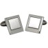 Stainless steel cufflinks, 19x17mm