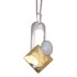 Fine necklace OPP03 made of 925 sterling silver, partially gold-plated with synthetic opal - light pink
