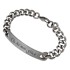 ID tank bracelet ALL MINE 21cm made of stainless steel with polished plate and individual engraving, 21cm