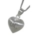 Heart-shaped pendant made of 925 silver with an individual engraving