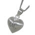 Heart-shaped pendant made of 925 silver with an individual engraving