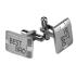 Cufflinks CLASSIC made of stainless steel with desired engraving