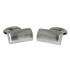 Cufflinks made of stainless steel, partly matted and partly polished with your individual engraving