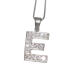 Silver letter charm E