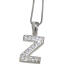 Silver letter charm Z