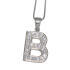 Silver letter charm B