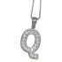 Silver letter charm Q