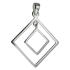 Quattro pendant, polished 925 silver