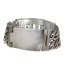 Double row bracelet stainless steel unisex