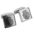 Cufflinks FAVORIT made of stainless steel with engraving