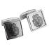 Cufflinks FAVORIT made of stainless steel with engraving
