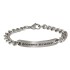 ID armored bracelet ALL MINE 21cm made of matt stainless steel with plate and individual engraving