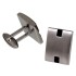 Cufflinks made of stainless steel square, matted