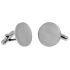 Round cufflinks made of stainless steel, or black coated, round 18mm