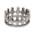 High-gloss crown stainless steel ring