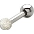 316L helix ear piercing 1.2x6, diamond ball 4.5mm