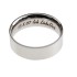 Stainless steel ring smooth and shiny 5.8mm wide with individual engraving