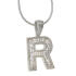 Sterling Silver Letter R Pendant