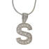 Sterling Silver Letter S Pendant