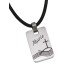 Rectangular stainless steel pendant with Christian motif and desired name - size is suitable for communion children