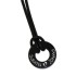 Pendant SMALL around 2cm made of stainless steel PVD black coated with individual engraving