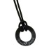 Pendant MEDIUM around 2.5cm made of stainless steel PVD coated black with individual engraving