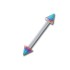 PMFK barbell dumbbell with two titanium spikes 1.6mm