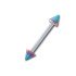 PMFK barbell dumbbell with two titanium spikes 1.6mm