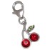 Charm pendant cherry to attach to a charm bracelet