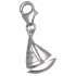 Pendant sailing boat made of 925 sterling silver