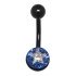 Crystallines navel body jewelry piercing STAR