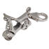 Motor scooter pendant made of 925 sterling silver