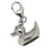 Bathing duck pendant made of 925 sterling silver