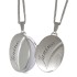 Oval locket made of 925 sterling silver with engraving, 26xx23mm