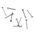 Straight nose stud in 0.8mm thickness with a 2mm Swarovski crystal