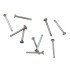 Straight nose stud in 0.8mm thickness with a 2mm Swarovski crystal