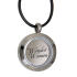Round medallion pendant BIG made of polished stainless steel with individual engraving