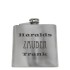The inconspicuous: medium-sized flask made of stainless steel with individual engraving