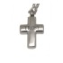Ash pendant cross made of high-gloss polished stainless steel