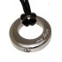 Ash pendant donut made of stainless steel different colors with engraving