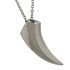 Ash pendant tooth made of high-gloss polished stainless steel