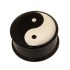 Acetal Picture Plug - Plastic - 10.0mm, YINYANG