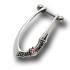 316L Helix Piercing 1.2x6m with silver design