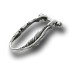 316L Helix Piercing 1.2x6m with silver design