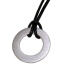 Round pendant in sterling silver