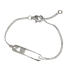 Narrow christening ribbon made of 925 sterling silver