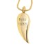 Ash pendant stainless steel wings