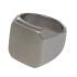 Signet ring made of 925 silver with a square engraving area 19.6x18mm